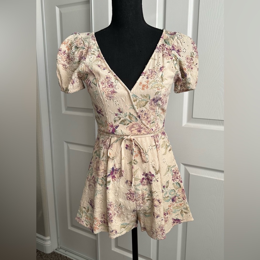 American Eagle Floral Romper